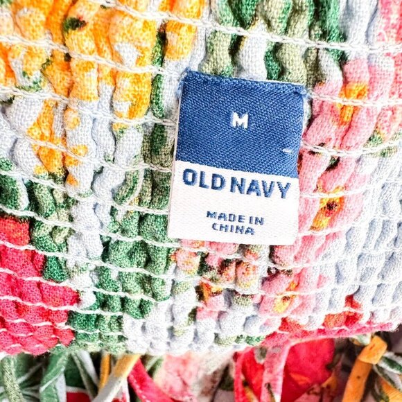 Old Navy Floral Linen Blend Jumpsuit M - Picture 7 of 7